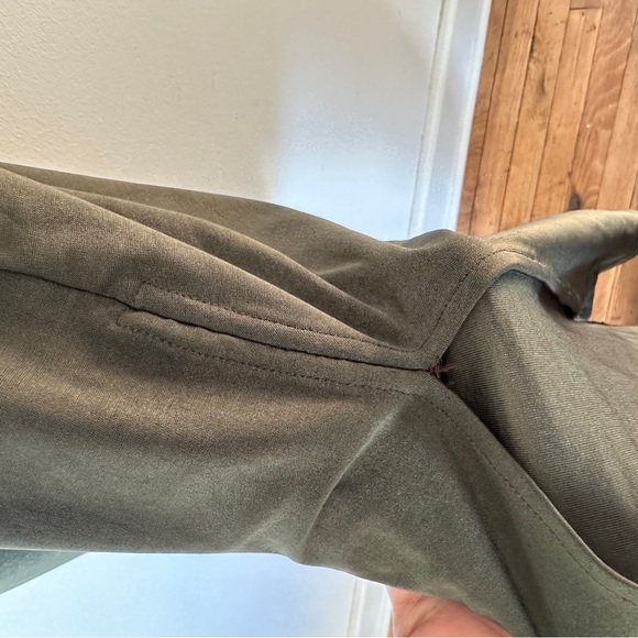 L'AGENCE Rivi Midi Dress Tie Waist‎ Olive - Picture 9 of 12